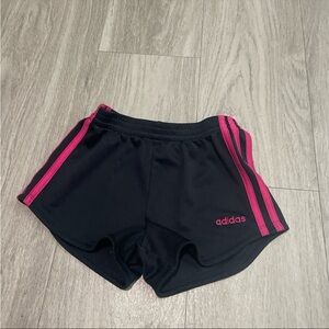 Adidas Kids Shorts in Black with Pink Accents